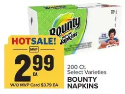 Food Lion Bounty Napkins offer