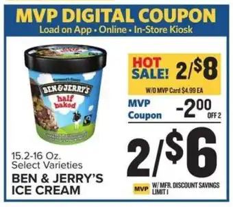 Food Lion Ben & Jerry's Ice Cream offer