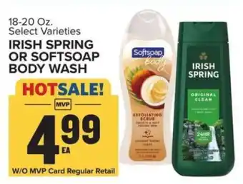 Food Lion Irish Spring or Softsoap Body Wash offer