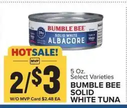 Food Lion Bumble Bee Solid White Tuna offer