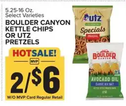 Food Lion Boulder Canyon Kettle Chips or Utz Pretzels offer