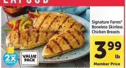 Safeway Signature Farms Boneless Skinless Chicken Breasts offer