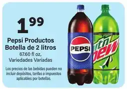 Save a Lot Pepsi Productos Botella de 2 litros offer