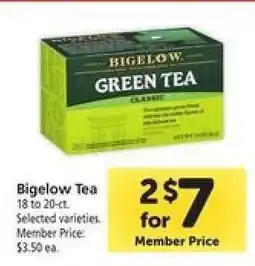 Safeway Bigelow Tea offer
