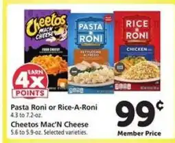 Safeway Pasta Roni or Rice-A-Roni, Cheetos Mac'N Cheese offer