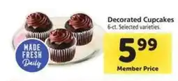 Safeway Decorated Cupcakes offer