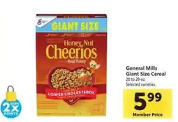 Safeway General Mills Giant Size Cereal offer