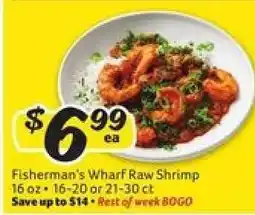 Winn Dixie Fisherman's Wharf Raw Shrimp offer