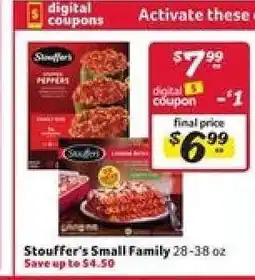 Winn Dixie Stouffer's Small Family offer