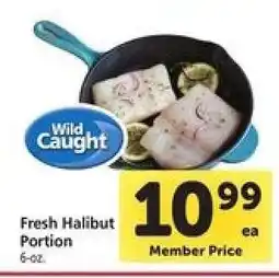 Safeway Fresh Halibut Portion offer