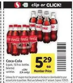 Safeway Coca-Cola offer