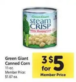 Safeway Green Giant Canned Corn offer
