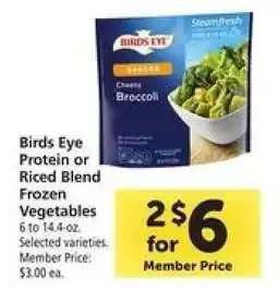 Safeway Birds Eye Protein or Riced Blend Frozen Vegetables offer