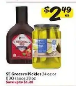 Winn Dixie SE Grocers Pickles or BBQ sauce offer
