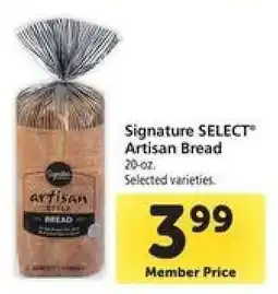 Safeway Signature Select Artisan Bread offer
