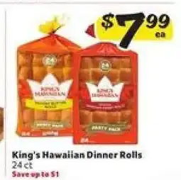 Winn Dixie King's Hawaiian Dinner Rolls offer