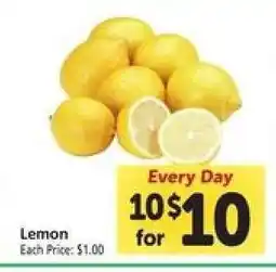 Safeway Lemon offer