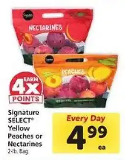 Safeway Signature SELECT Yellow Peaches or Nectarines offer