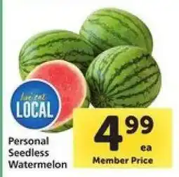 Safeway Personal Seedless Watermelon offer