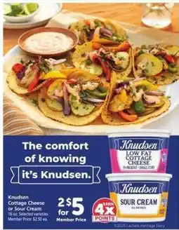 Safeway Knudsen Cottage Cheese or Sour Cream offer