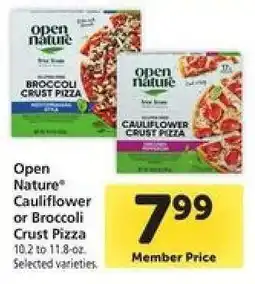 Safeway Open Nature Cauliflower or Broccoli Crust Pizza offer