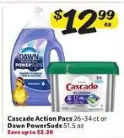 Winn Dixie Cascade Action Pacs or Dawn PowerSuds offer