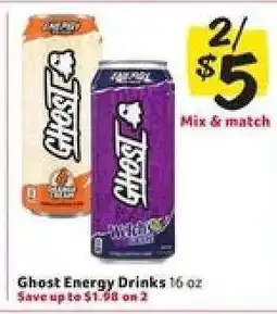 Winn Dixie Ghost Energy Drinks offer