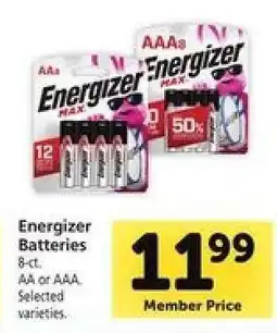 Safeway Energizer Batteries offer