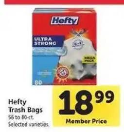 Safeway Hefty Trash Bags offer