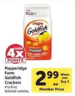 Safeway Pepperidge Farm Goldfish Crackers offer