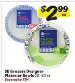Winn Dixie SE Grocers Designer Plates or Bowls offer