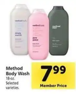 Safeway Method Body Wash offer