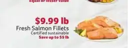 Winn Dixie Fresh Salmon Fillets offer
