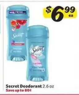 Winn Dixie Secret Deodorant offer