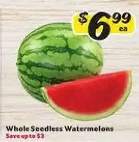 Winn Dixie Whole Seedless Watermelons offer