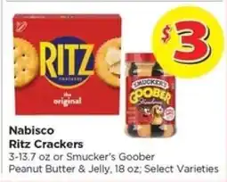 Food 4 Less Nabisco Ritz Crackers or Smucker's Goober offer