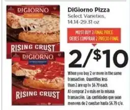 Food 4 Less DiGiorno Pizza offer