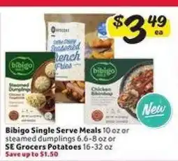 Winn Dixie Bibigo Single Serve Meals or SE Grocers Potatoes offer