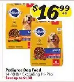 Winn Dixie Pedigree Dog Food offer
