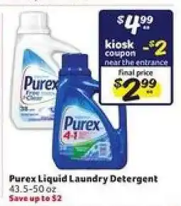 Winn Dixie Purex Liquid Laundry Detergent offer