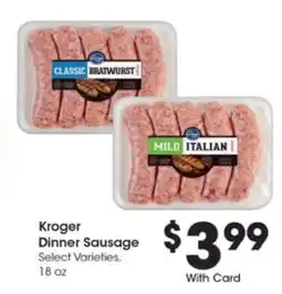 Kroger Kroger Dinner Sausage offer