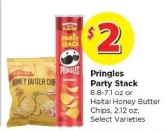 Food 4 Less Pringles Party Stack or Haitai Honey Butter Chips offer