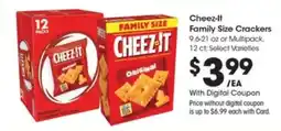 Kroger Cheez-It Family Size Crackers offer