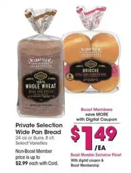 Kroger Private Selection Wide Pan Bread offer