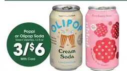 Kroger Poppi or Olipop Soda offer