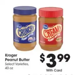 Kroger Kroger Peanut Butter offer