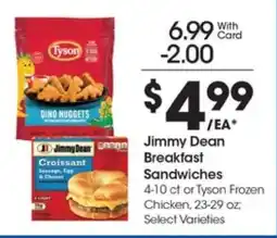 Kroger Jimmy Dean Breakfast Sandwiches offer