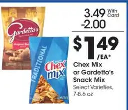 Kroger Chex Mix or Gardetto's Snack Mix offer