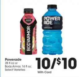 Kroger Powerade or Body Armor offer