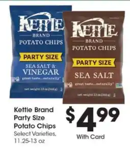 Kroger Kettle Brand Party Size Potato Chips offer